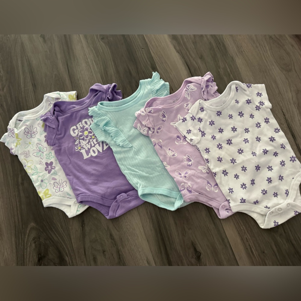 Purple and Teal Kids One Pieces Bodysuits